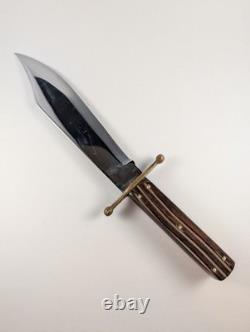 Vintage KA-BAR 1210 Bowie Knife Leather Sheath Hunting Knife USA Hunter