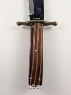 Vintage KA-BAR 1210 Bowie Knife Leather Sheath Hunting Knife USA Hunter