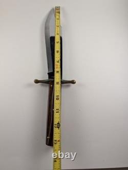 Vintage KA-BAR 1210 Bowie Knife Leather Sheath Hunting Knife USA Hunter