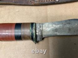 Vintage KA-BAR 472-5 Hunting Knife with Sheath
