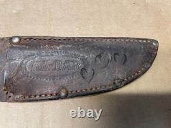 Vintage KA-BAR 472-5 Hunting Knife with Sheath