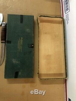 Vintage KA-BAR Kabar Hatchet Axe & Knife Leather Sheath Case Original Box