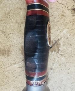 Vintage KA-BAR Union Cutlery Hunting Knife 1926 Pat. Dogs Head Shield (BEAR)