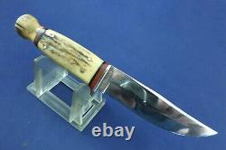 Vintage Ka-Bar Union Cut. Co. Hunting knife stag handle and pommel with Sheath