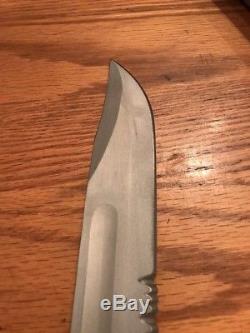 Vintage Kabar 02-1221 MKII Commando Fighting Hunting Bowie Knife With Sheath