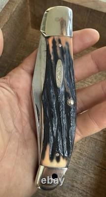 Vintage Kabar 1184 Folding Hunter Rare Serrated Skinner USA Knife