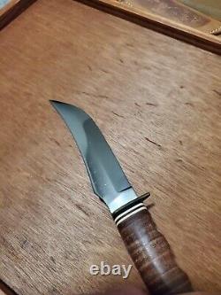 Vintage Kabar 1237 USA Hunting Knife With Sheath