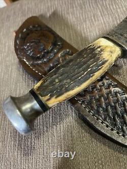 Vintage, Kabar, Union Cutlery Co, Stag, Very Nice, Custom Sheath