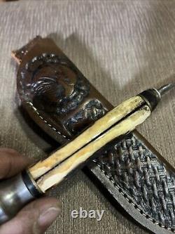 Vintage, Kabar, Union Cutlery Co, Stag, Very Nice, Custom Sheath