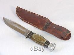 Vintage Kabar Union Cutlery Hunting Fighting Sheath Knife