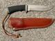 Vintage Katz Japan Steel XT80 Fixed Blade Skinner Hunting Knife w Sheath