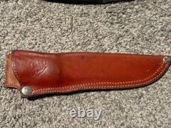 Vintage Katz Japan Steel XT80 Fixed Blade Skinner Hunting Knife w Sheath