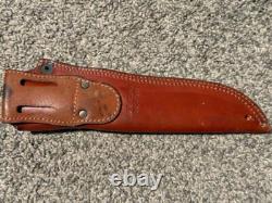 Vintage Katz Japan Steel XT80 Fixed Blade Skinner Hunting Knife w Sheath