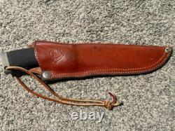 Vintage Katz Japan Steel XT80 Fixed Blade Skinner Hunting Knife w Sheath