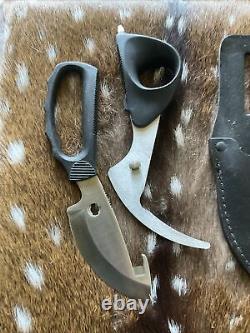 Vintage Kershaw Sportsman/game Shears/scissors & Knife In Sheath, Model 1130, Vg