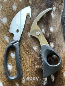 Vintage Kershaw Sportsman/game Shears/scissors & Knife In Sheath, Model 1130, Vg