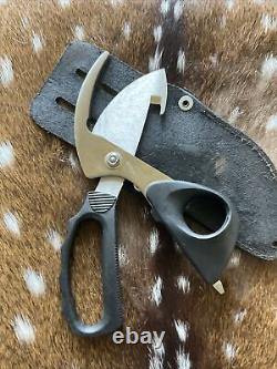 Vintage Kershaw Sportsman/game Shears/scissors & Knife In Sheath, Model 1130, Vg