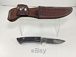 Vintage Khyber 2650, Loveless Style Hunting Knife, Seki Japan with Sheath, 1970's