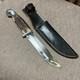Vintage Kinfolks 568 TC Flame Edge, Excellent, Stag Orig. Sheath