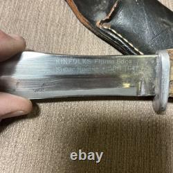 Vintage Kinfolks 568 TC Flame Edge, Excellent, Stag Orig. Sheath