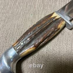 Vintage Kinfolks 568 TC Flame Edge, Excellent, Stag Orig. Sheath