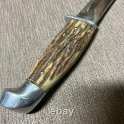 Vintage Kinfolks 568 TC Flame Edge, Excellent, Stag Orig. Sheath