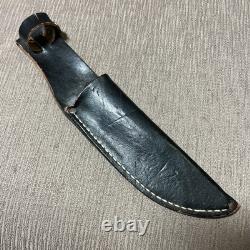 Vintage Kinfolks 568 TC Flame Edge, Excellent, Stag Orig. Sheath