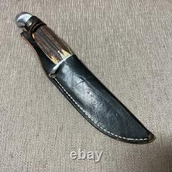 Vintage Kinfolks 568 TC Flame Edge, Excellent, Stag Orig. Sheath