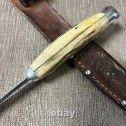 Vintage Kinfolks, Stag handle, Orig. Sheath, Nice