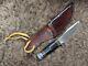 Vintage Kinfolks USA K380 8.5 Hunting Knife with Studebaker Leather Sheath