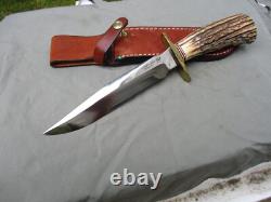 Vintage Knife Blackjack Classic Blades Model 1-7 Effingham Ill. USA Carbon Steel