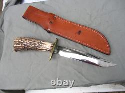 Vintage Knife Blackjack Classic Blades Model 1-7 Effingham Ill. USA Carbon Steel