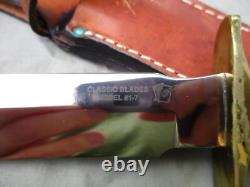 Vintage Knife Blackjack Classic Blades Model 1-7 Effingham Ill. USA Carbon Steel