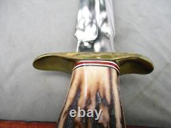 Vintage Knife Blackjack Classic Blades Model 1-7 Effingham Ill. USA Carbon Steel