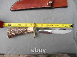 Vintage Knife Blackjack Classic Blades Model 1-7 Effingham Ill. USA Carbon Steel