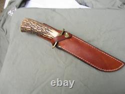 Vintage Knife Blackjack Classic Blades Model 1-7 Effingham Ill. USA Carbon Steel