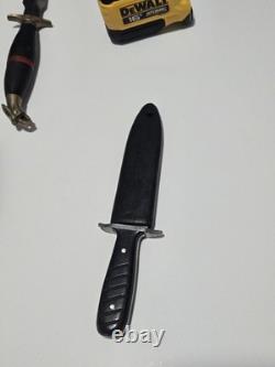 Vintage Knives Estate Collection, Fixed Blades, Sheaths Lot of 5 Mixed Orgins