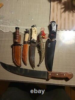 Vintage Knives Lot hunting, kitchen made in Germany, China all pre owned CC1