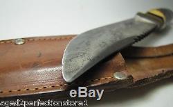 Vintage LL Bean Inc Freeport Me Solingen Germany Fixed Blade Knife sawback blade