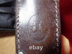 Vintage Lamplough Cutlery Hunting Knife Solingen Germany Stag Handle with Sheath