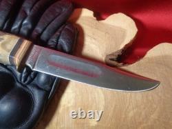 Vintage Lamplough Cutlery Hunting Knife Solingen Germany Stag Handle with Sheath