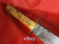 Vintage Large 50s Olsen Solingen German Stag Hunting Skinning Bowie Knife