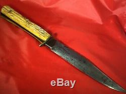 Vintage Large 50s Olsen Solingen German Stag Hunting Skinning Bowie Knife