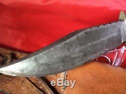 Vintage Large 50s Olsen Solingen German Stag Hunting Skinning Bowie Knife