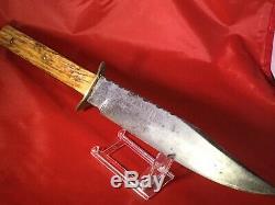 Vintage Large 50s Olsen Solingen German Stag Hunting Skinning Bowie Knife