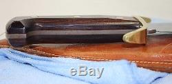 Vintage Large Western Bowie Knife Hunting W49 Leather Sheath USA COLLECTIBLE