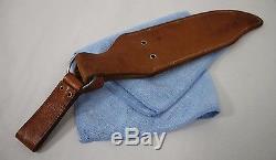 Vintage Large Western Bowie Knife Hunting W49 Leather Sheath USA COLLECTIBLE