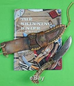 Vintage M. H. COLE Skinner Skinning Hunting Knife & Sheath Signed Book Letter
