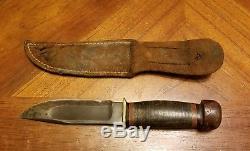 Vintage M. S. A. Co Marbles Gladstone Mich Fixed Blade Hunting Knife & Sheath MSA