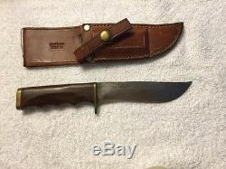 Vintage M. W. SEGUINE Custom Hunting Knife Juneau, Alaska Original Sheath